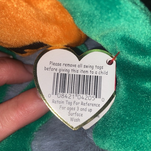 Pumkin the Pumpkin Ty Beanie Baby RARE with ERRORS Style 4205 - Picture 4 of 8